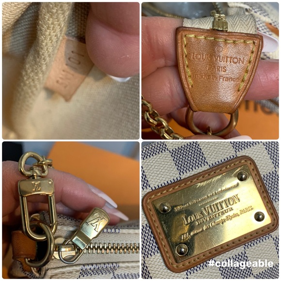 ❌SOLD❌2011 authentic Louis Vuitton Eva bag in Damier Azur w box, dustbag card - Picture 12 of 17